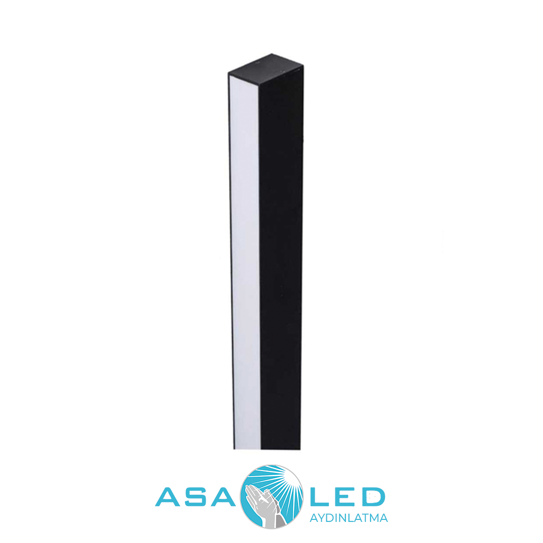 30W 6500K Beyaz 55x76mm Siyah Kasa Led Linear Armatür