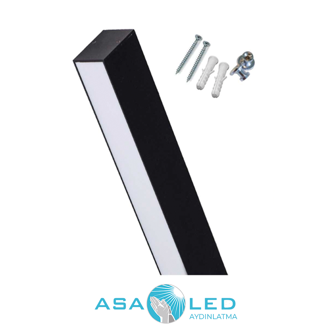 4000K Ilık Beyaz 30W Duvar Montaj Aparatlı Led Linear Armatür