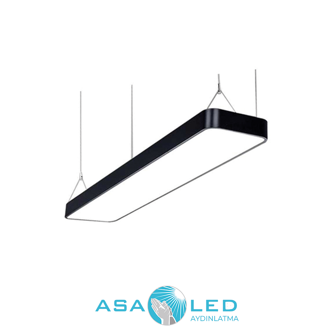 84W 3000K Günışığı 15x200cm Dekoratif Linear Led Avize