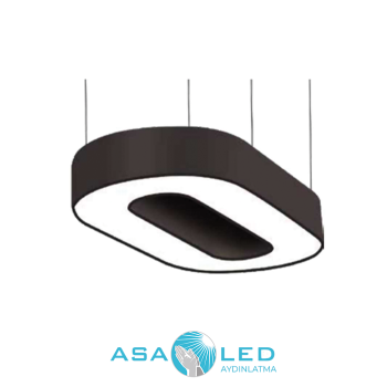 80W 3000K Günışığı 120cm Pembe Kasa Dekoratif Linear Led Avize