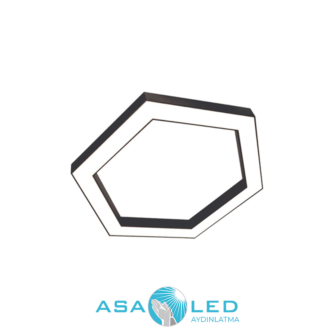 38W 3000K Günışığı 40cm Turuncu Kasa Dekoratif Linear Led Avize