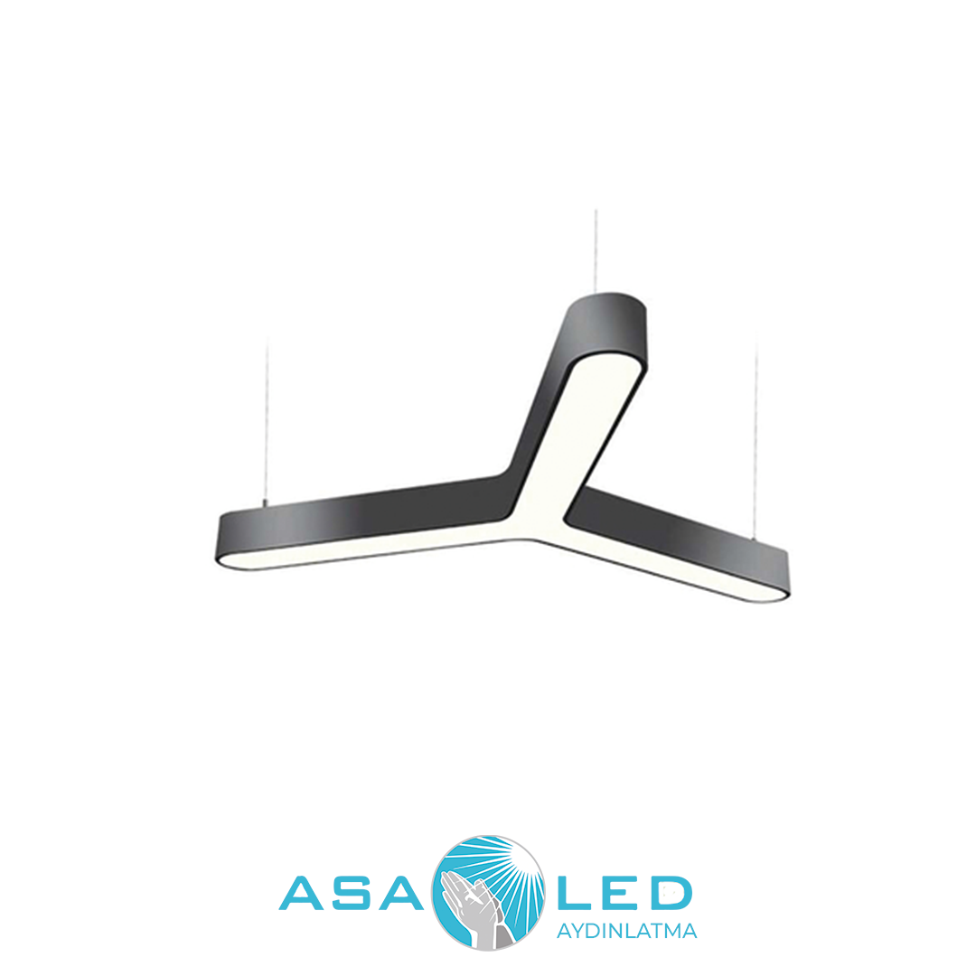 30W 3000K Günışığı 30x30cm Dekoratif Linear Led Avize