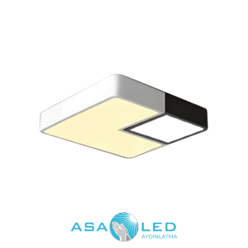 60W 3000K Günışığı 50x50cm Dekoratif Linear Led Avize