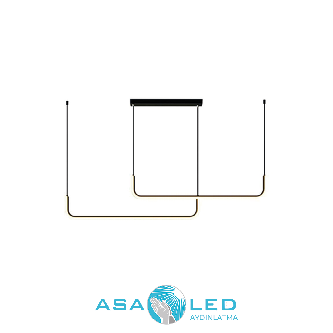 45W 3000K Günışığı Dekoratif Linear Led Avize