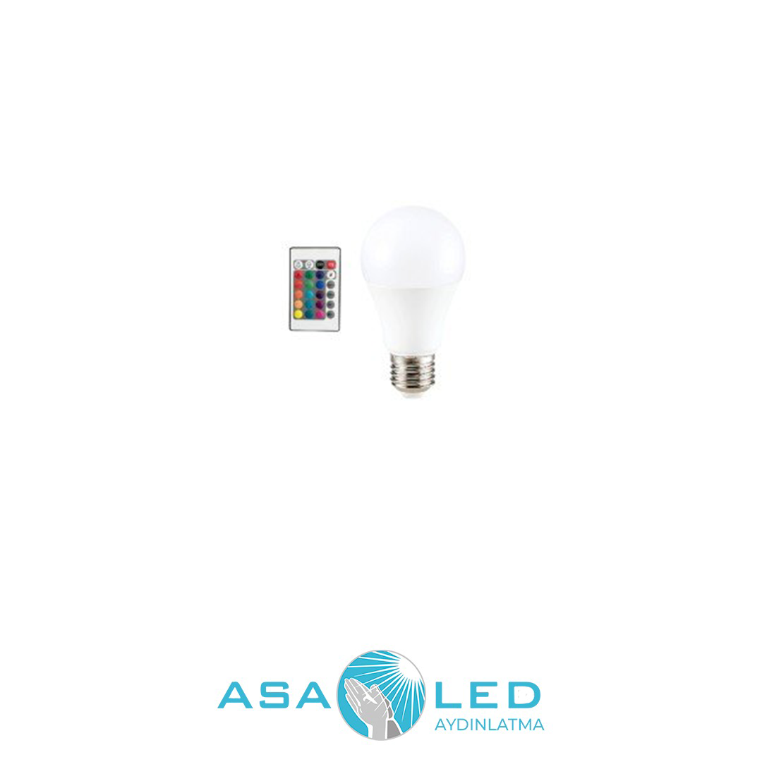 9W RGB AMPUL (UZAKTAN KUMANDALI)