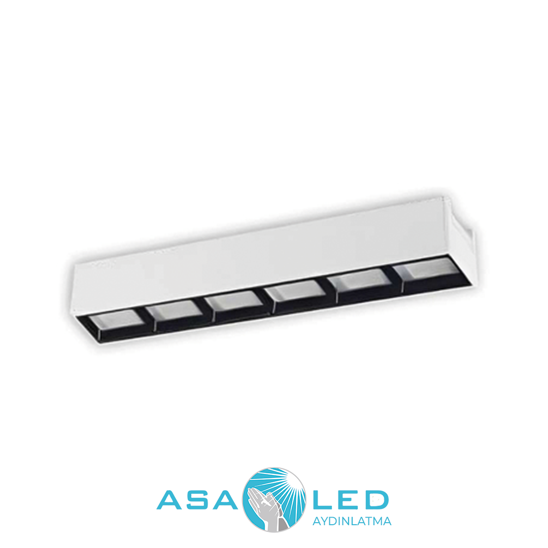 24W DANTE LED MAGNET ARMATÜR (BEYAZ KASA)