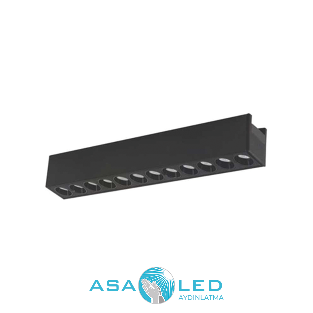 24W CORTEZ LED MAGNET ARMATÜR (SİYAH KASA)
