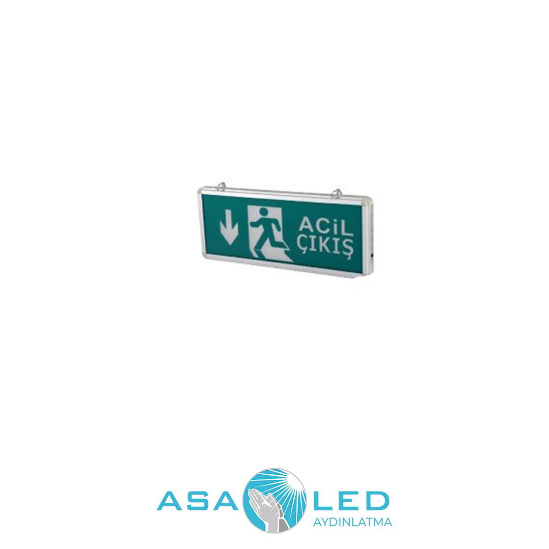 3W EXIT ÇIKIŞ ARMATÜRÜ LEDLİ 3 SAAT AKÜLÜ