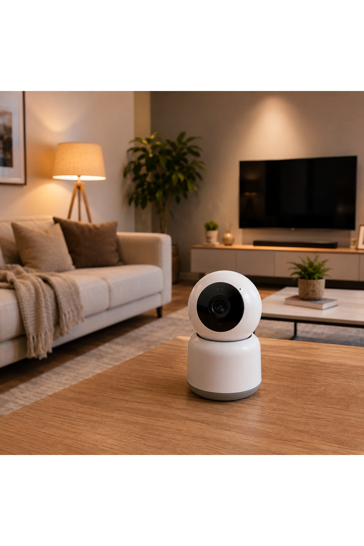 CATA CT-4050 1080P Full HD Wi-Fi Akıllı IP Kamera 360° Gece Görüşlü Hareket Takipli