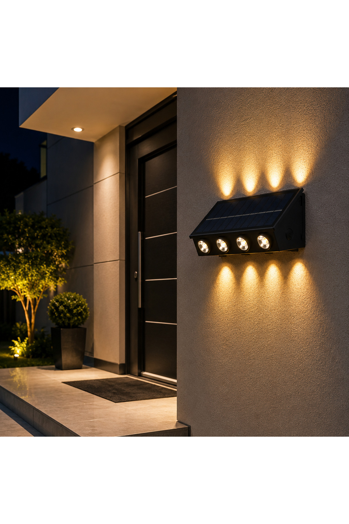 CATA CT-8010 Kos 20W Solar LED Duvar Apliği – IP65 Dış Mekân