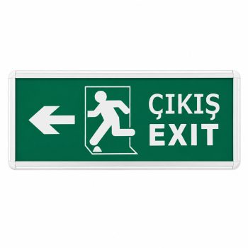 CATA Şarjlı LED Acil Çıkış Levhası – Düz / Aşağı / Sağ-Sol Yön Seçenekli