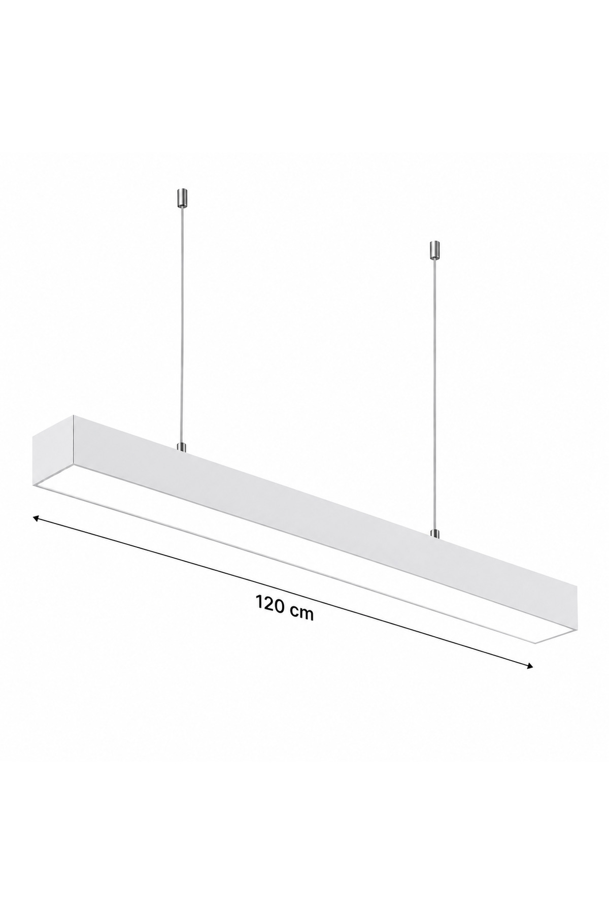 ASA Lineer LED Sarkıt Avize 100/120 cm – Siyah/Beyaz, 3000K/4000K/6500K