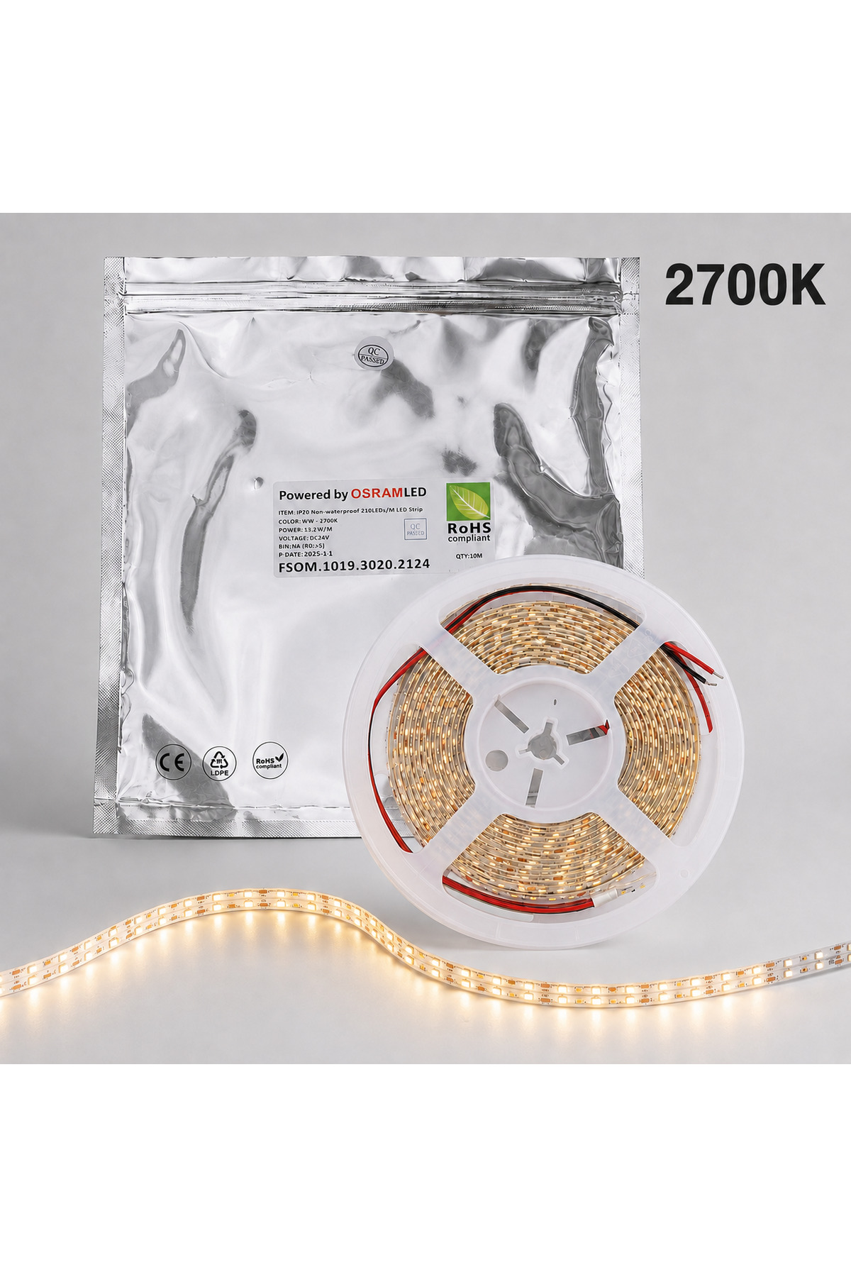 ASA OSRAM LED 5 Metre Dış Mekân Şerit LED – 60/120/210 LED/m, 2700K–6500K