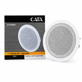 CATA CT-9140 6 İnç 60W Trafolu Sıva Altı Tavan Hoparlörü