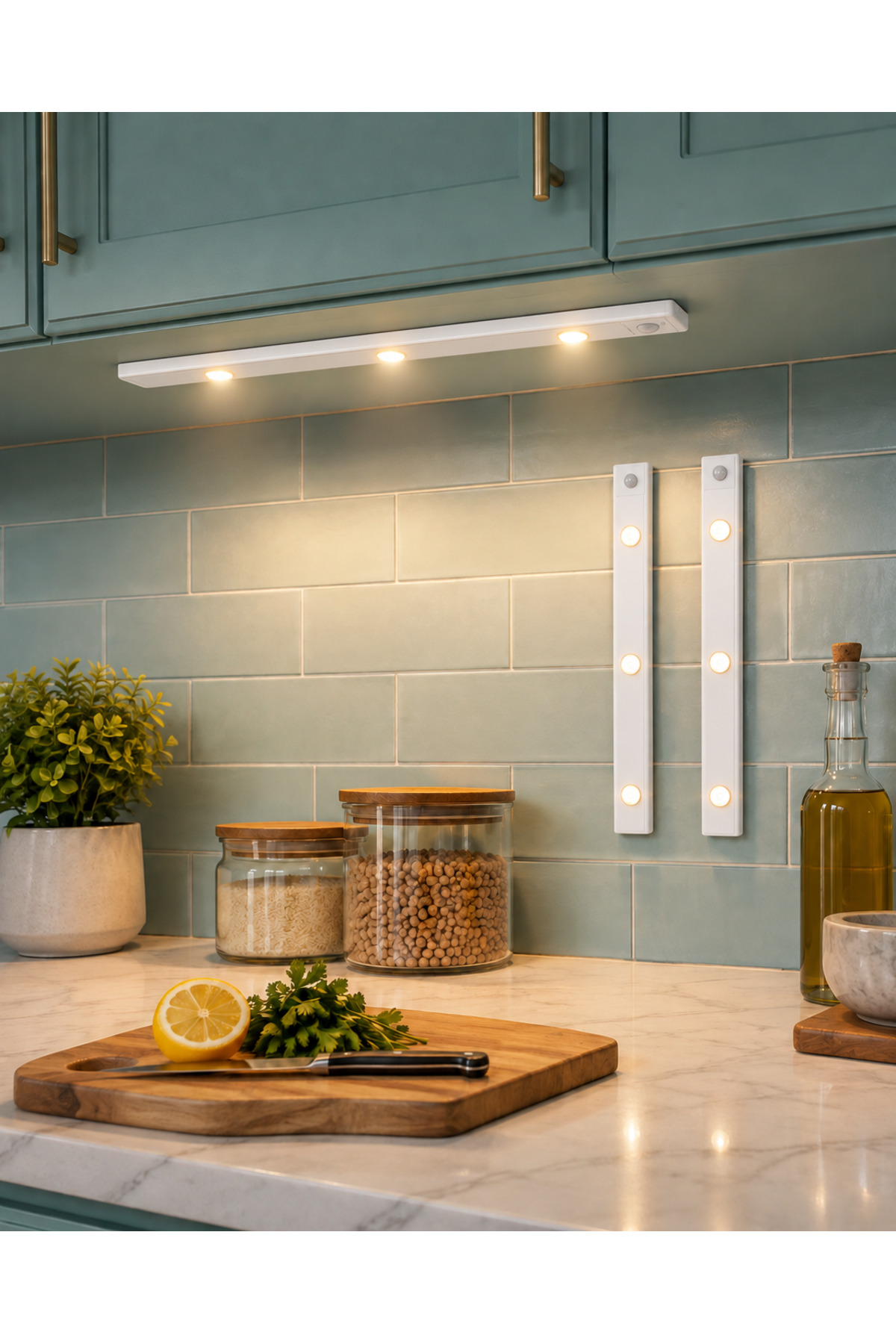 Lampist Bella Slim Cabinet 3W Hareket Sensörlü USB Şarjlı Dolap İçi LED – 40/60 cm