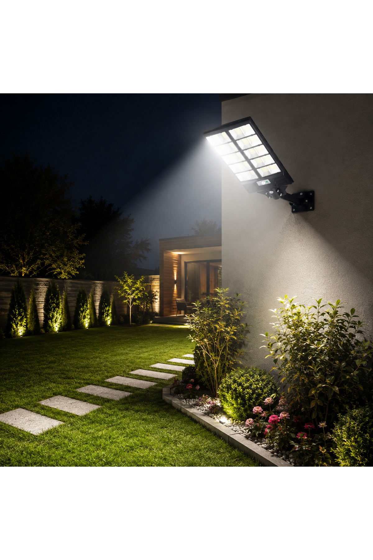 Hero 1200W Güneş Enerjili Sensörlü Solar LED Sokak Armatürü 6500K