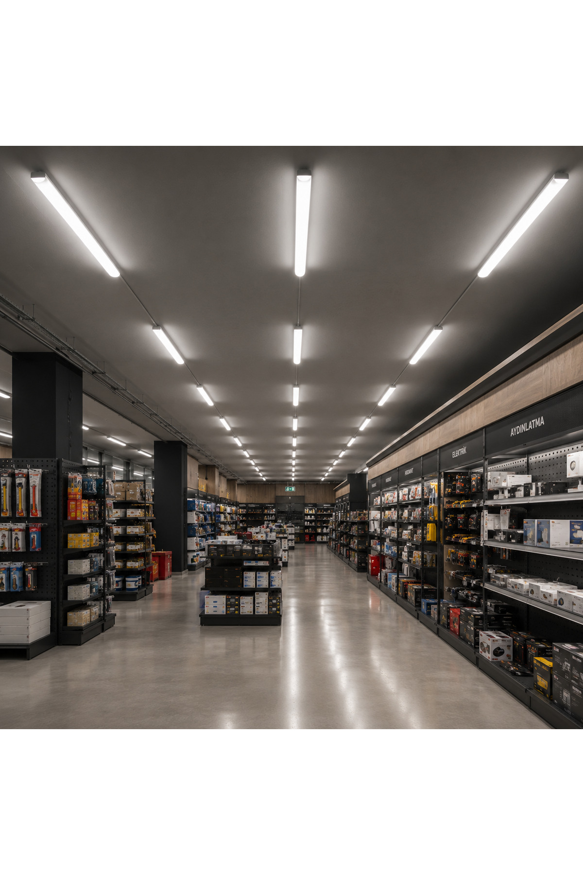 120 cm 80W Kristal LED Bant Armatür 6500K – 4’lü / 6’lı / 10’lu Paket